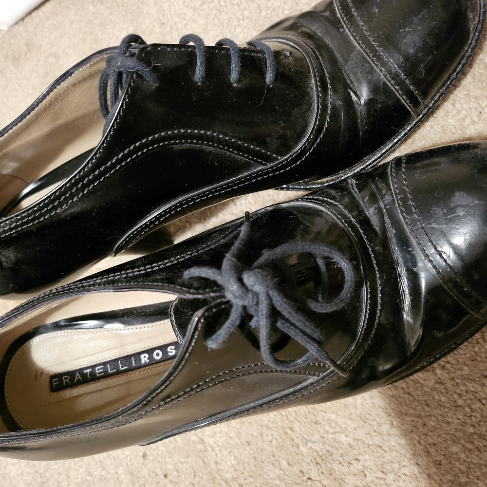 Fratelli Rossetti Black Leather Oxford Shoes